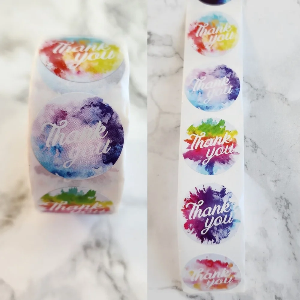 100 Thank You Stickers